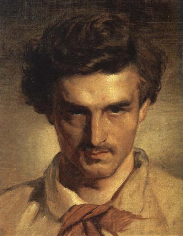 Anselm Feuerbach Self-Portrait France oil painting art